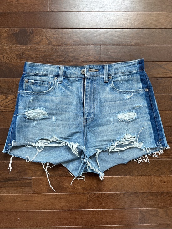 pistola Pants - Pistola Denim Shorts Nova Size 29 High Rise Relaxed Distressed Cutoff Festival